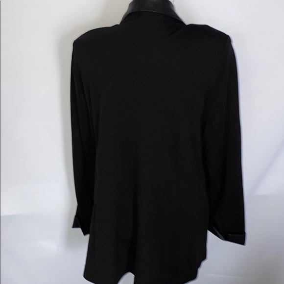 Vintage Susan Graver Classic Black blazer jacket 16 XL 1X oversized - Picture 6 of 11